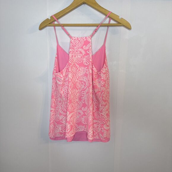 Lilly Pulitzer Lileeze Dusk Cami Reversible Tank Top‎ Barbie Pink Size XS - Picture 6 of 12
